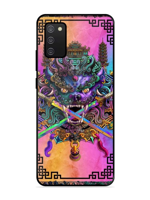 Psychedelic Fu Dog Tapestry Glossy Soft Edge Case for Samsung Galaxy A02S Chachhi