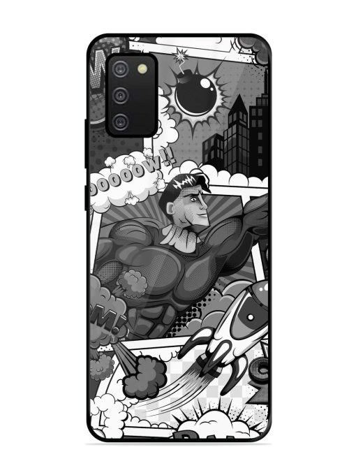 Comic Book Chaos Glossy Soft Edge Case for Samsung Galaxy A02S Chachhi