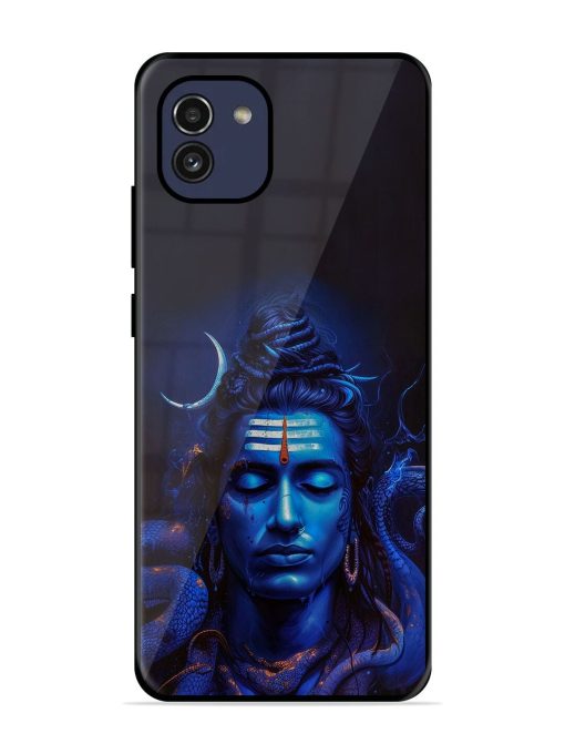 Mystic Mahadev Glossy Soft Edge Case for Samsung Galaxy A03 Chachhi