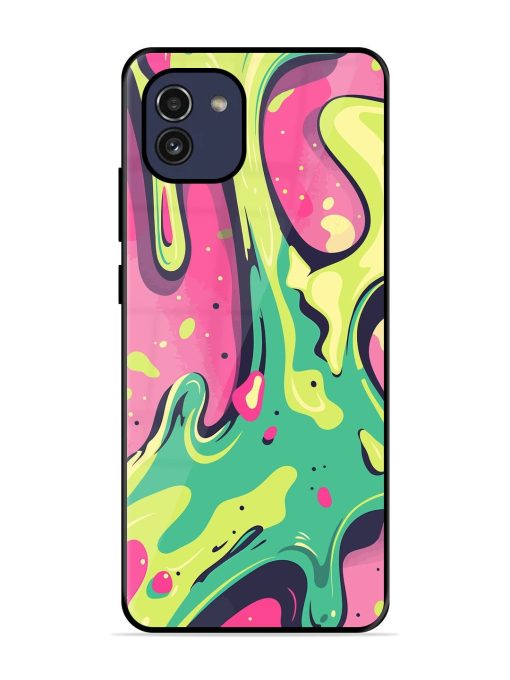 Gooey Grooves Glossy Soft Edge Case for Samsung Galaxy A03 Chachhi