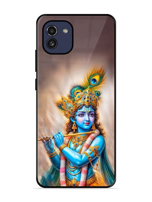 Divine Krishna Glossy Soft Edge Case for Samsung Galaxy A03 Chachhi