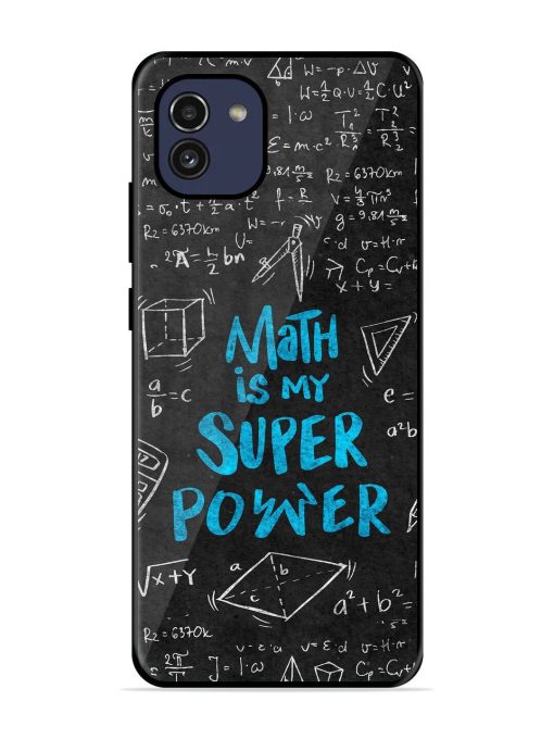 Math Magic Glossy Soft Edge Case for Samsung Galaxy A03 Chachhi