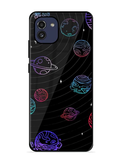 Cosmic Ballet Glossy Soft Edge Case for Samsung Galaxy A03 Chachhi