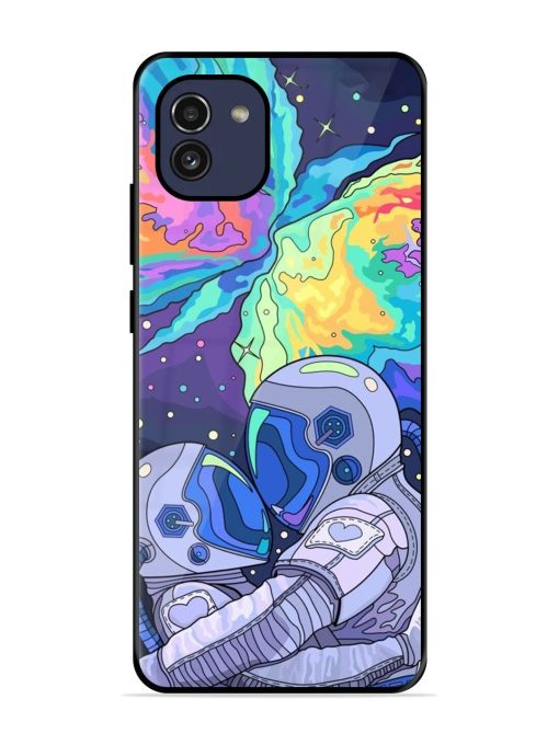 Cosmic Love Glossy Soft Edge Case for Samsung Galaxy A03 Chachhi