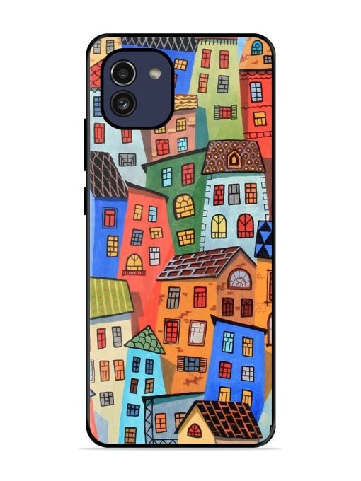 Rainbow House Glossy Soft Edge Case for Samsung Galaxy A03 Chachhi