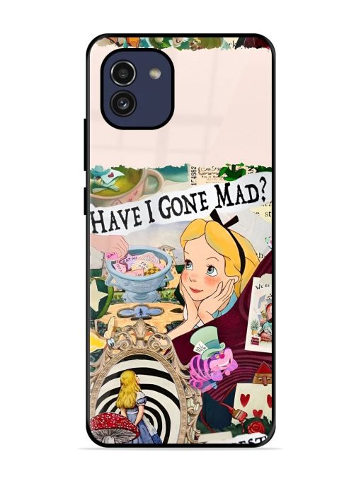 Mad Hatter'S Collage Glossy Soft Edge Case for Samsung Galaxy A03 Chachhi