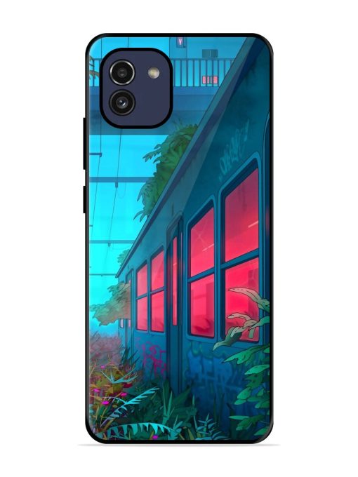 Urban Jungle Glossy Soft Edge Case for Samsung Galaxy A03 Chachhi