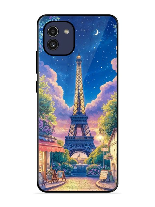 Twilight In Paris Glossy Soft Edge Case for Samsung Galaxy A03 Chachhi