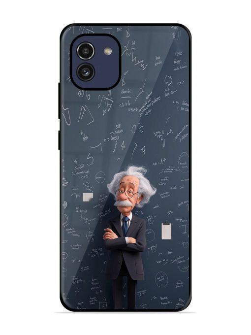 Albert Einstein Glossy Soft Edge Case for Samsung Galaxy A03 Chachhi