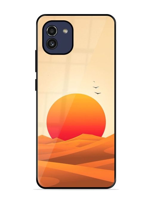 Desert Sunset Glossy Soft Edge Case for Samsung Galaxy A03