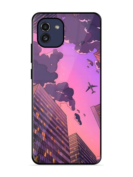 Urban Twilight Glossy Soft Edge Case for Samsung Galaxy A03 Chachhi