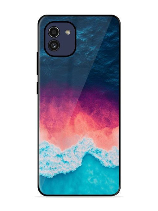 Where The Ocean Meets The Sky Glossy Soft Edge Case for Samsung Galaxy A03 Chachhi