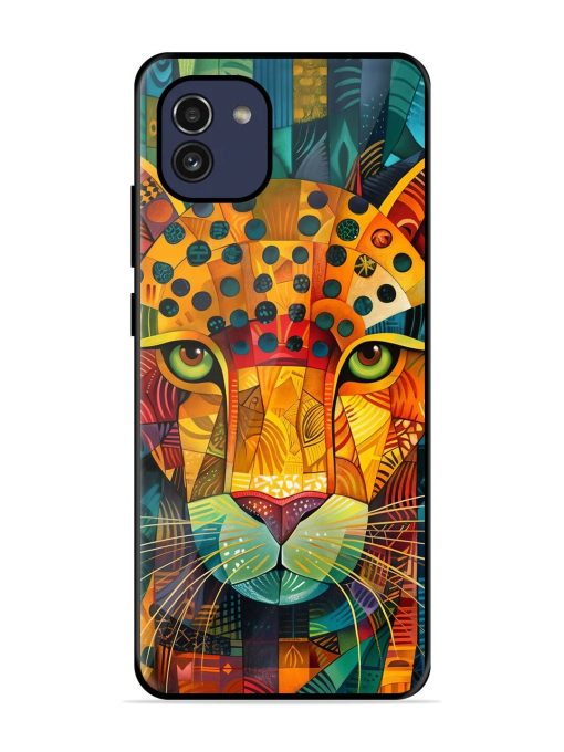 Mosaic Majesty Glossy Soft Edge Case for Samsung Galaxy A03 Chachhi