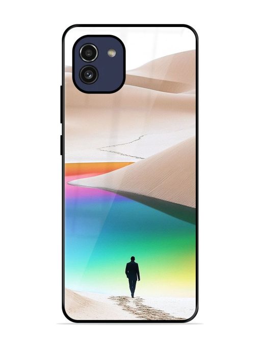 Desert Dreams Glossy Soft Edge Case for Samsung Galaxy A03 Chachhi