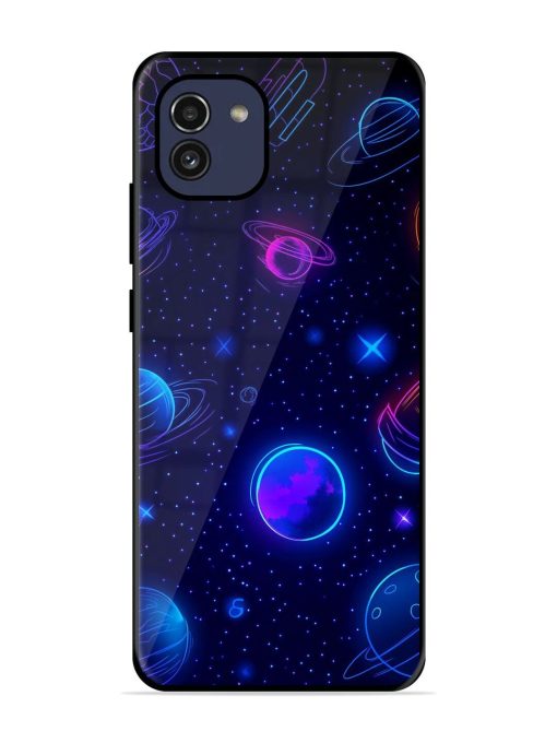 Neon Cosmos Glossy Soft Edge Case for Samsung Galaxy A03 Chachhi