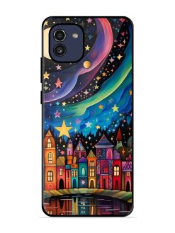 Starlit Village Glossy Soft Edge Case for Samsung Galaxy A03