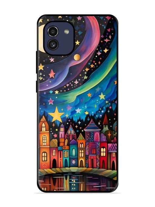 Starlit Village Glossy Soft Edge Case for Samsung Galaxy A03 Chachhi