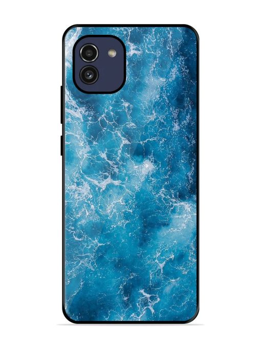 Oceanic Abyss Glossy Soft Edge Case for Samsung Galaxy A03 Chachhi