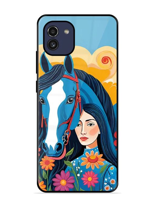 Equine Enchantment Glossy Soft Edge Case for Samsung Galaxy A03 Chachhi