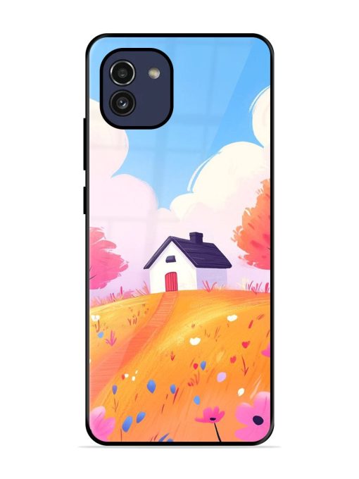 Hilltop Haven Glossy Soft Edge Case for Samsung Galaxy A03 Chachhi