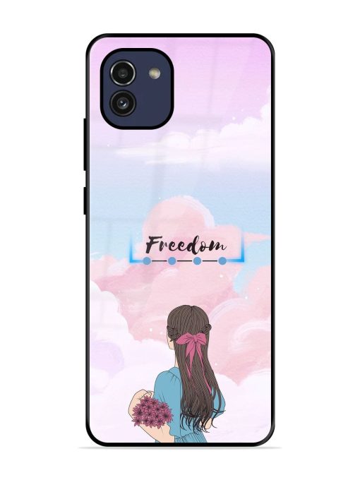 Skyward Dreams Glossy Soft Edge Case for Samsung Galaxy A03 Chachhi