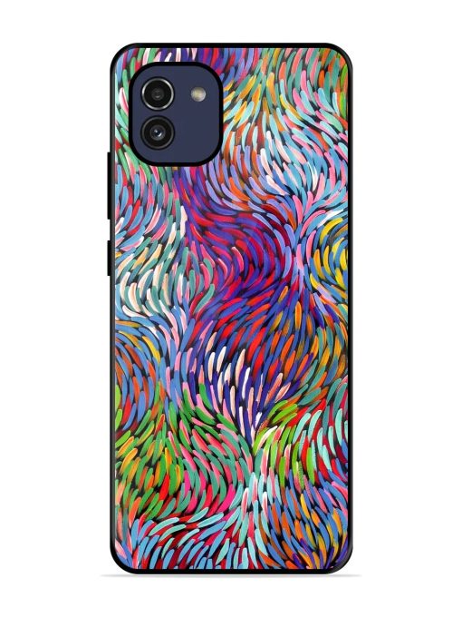 Vibrant Waves Glossy Soft Edge Case for Samsung Galaxy A03