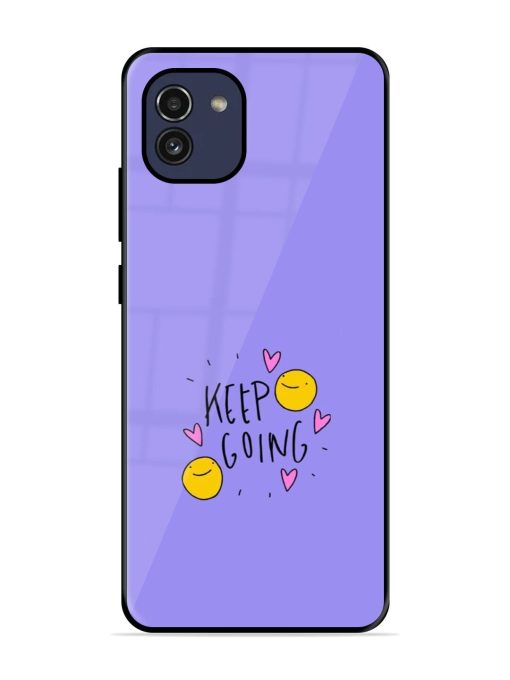 Smiling Through It All Glossy Soft Edge Case for Samsung Galaxy A03 Chachhi