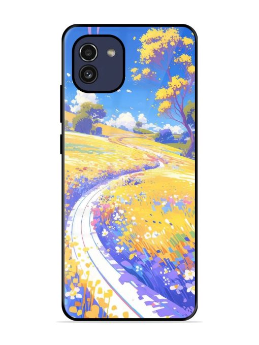 Vibrant Spring Meadow Glossy Soft Edge Case for Samsung Galaxy A03 Chachhi