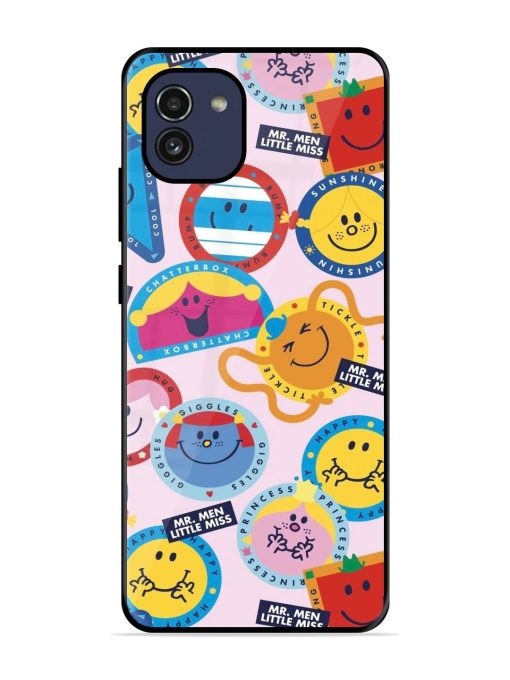 Whimsical Mr. Men & Little Miss Glossy Soft Edge Case for Samsung Galaxy A03 Chachhi