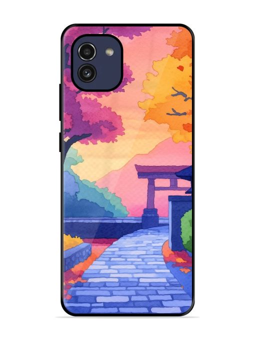 Autumnal Serenity Glossy Soft Edge Case for Samsung Galaxy A03 Chachhi