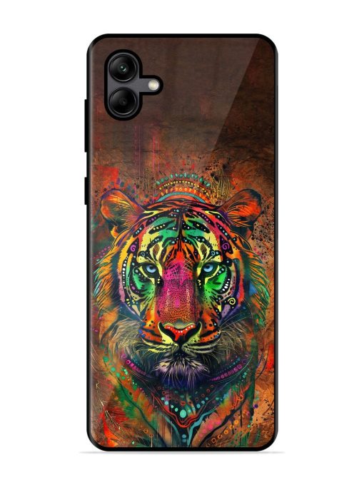 Cosmic Tiger Glossy Soft Edge Case for Samsung Galaxy A04 Chachhi