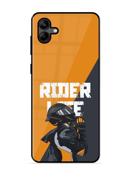 Ride Never Ends Glossy Soft Edge Case for Samsung Galaxy A04 Chachhi