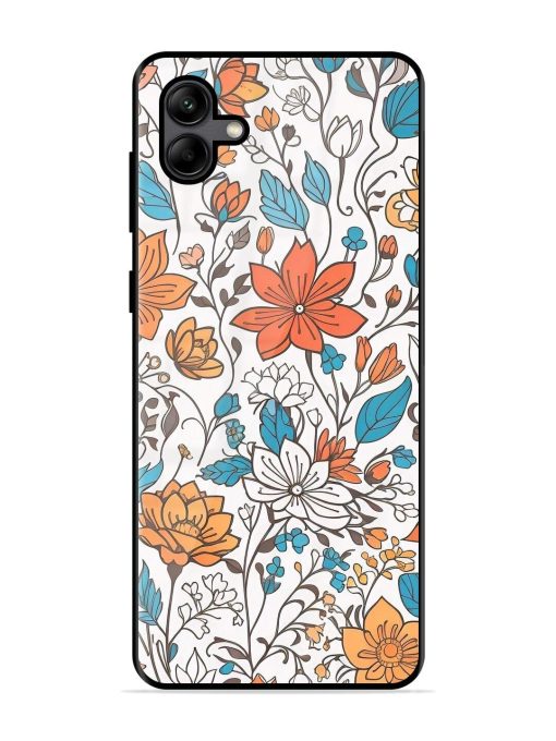 Floral Symphony Glossy Soft Edge Case for Samsung Galaxy A04 Chachhi