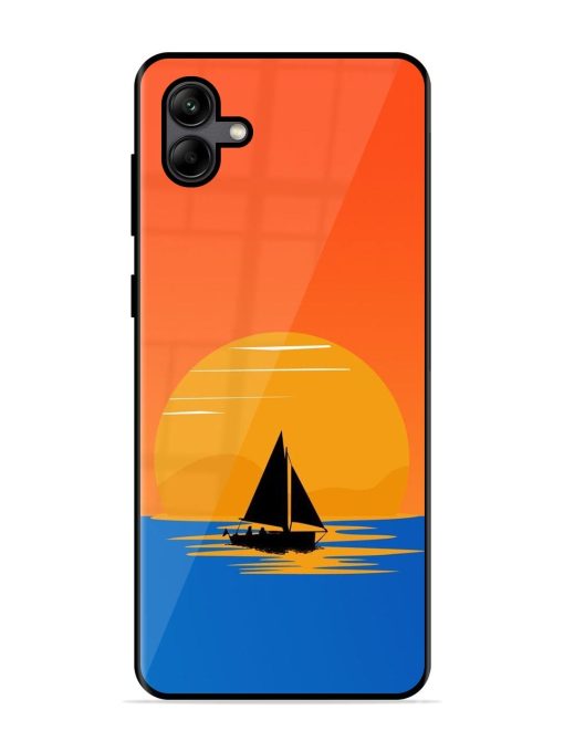 Sunset Sail Glossy Soft Edge Case for Samsung Galaxy A04 Chachhi