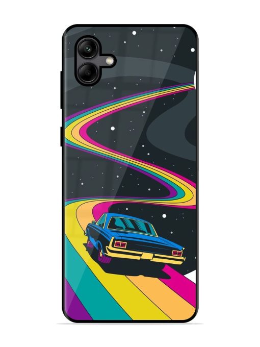 Rainbow Road Glossy Soft Edge Case for Samsung Galaxy A04 Chachhi