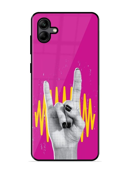 Rock Hand Glossy Soft Edge Case for Samsung Galaxy A04 Chachhi