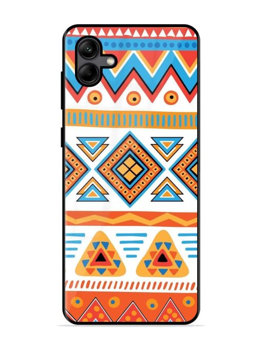 Vibrant Tribal Pattern Glossy Soft Edge Case for Samsung Galaxy A04 Chachhi