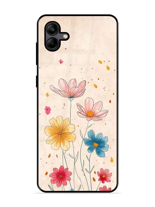 Delicate Bloom Glossy Soft Edge Case for Samsung Galaxy A04 Chachhi