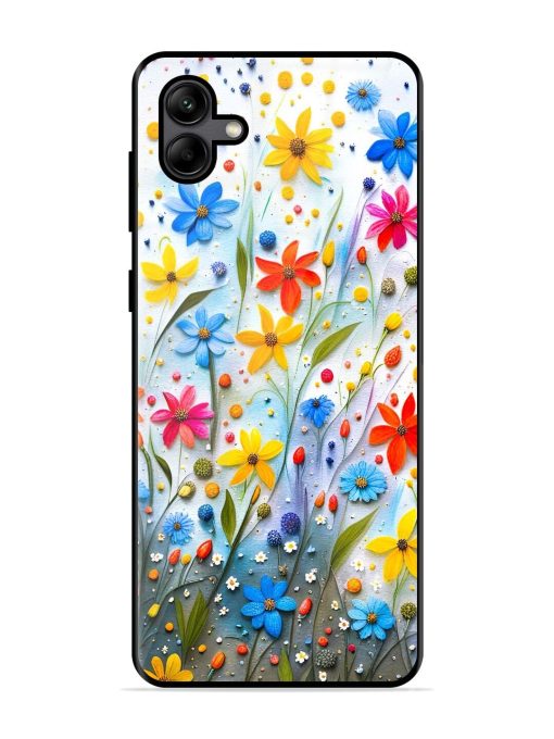 Vibrant Floral Glossy Soft Edge Case for Samsung Galaxy A04 Chachhi