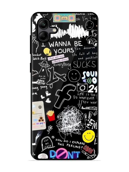 Doodle Diary Glossy Soft Edge Case for Samsung Galaxy A04 Chachhi