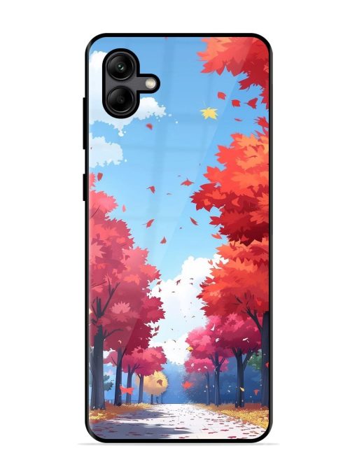 Autumn'S Embrace Glossy Soft Edge Case for Samsung Galaxy A04 Chachhi