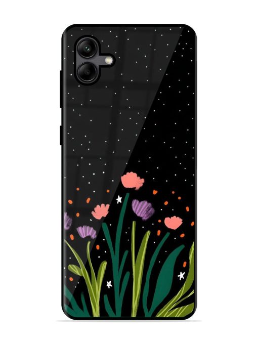 Midnight Bloom Glossy Soft Edge Case for Samsung Galaxy A04 Chachhi