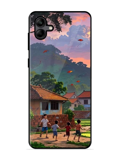 Sunset Play Glossy Soft Edge Case for Samsung Galaxy A04 Chachhi