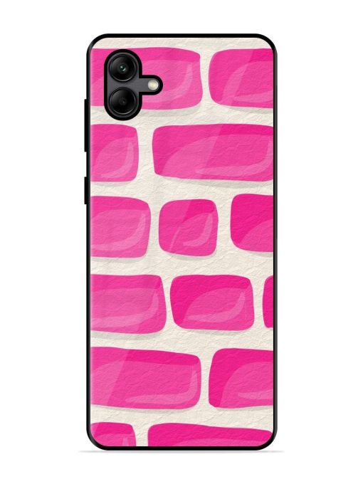 Pink Brick Wall Glossy Soft Edge Case for Samsung Galaxy A04 Chachhi