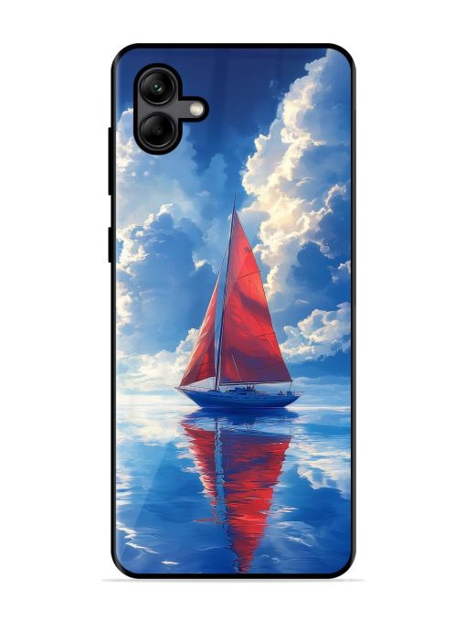 Crimson Sails Glossy Soft Edge Case for Samsung Galaxy A04 Chachhi