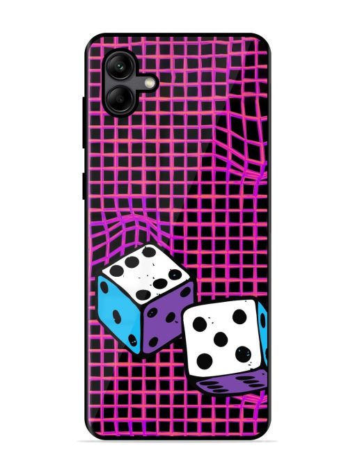 Glitched Dice Glossy Soft Edge Case for Samsung Galaxy A04 Chachhi