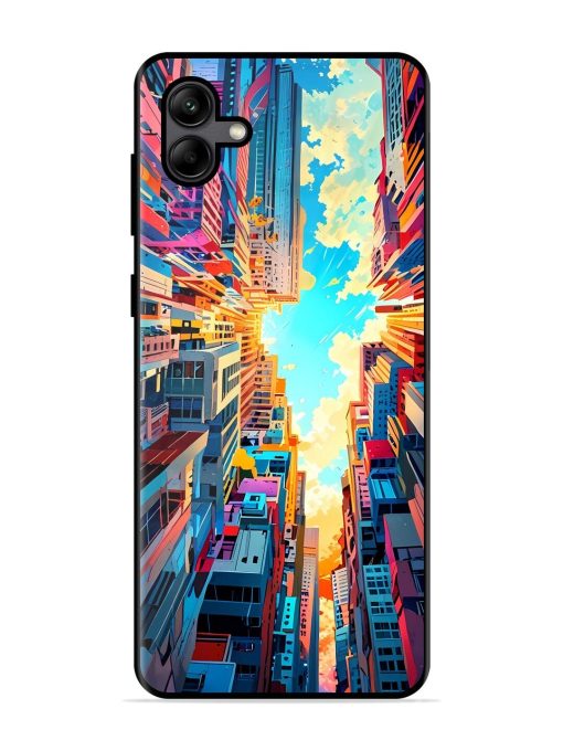 Skyward City Glossy Soft Edge Case for Samsung Galaxy A04 Chachhi