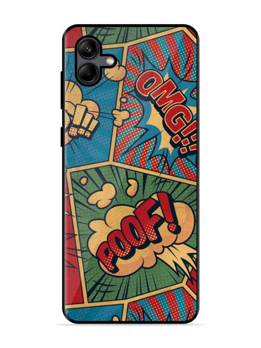 Comic Book Chaos Glossy Soft Edge Case for Samsung Galaxy A04 Chachhi