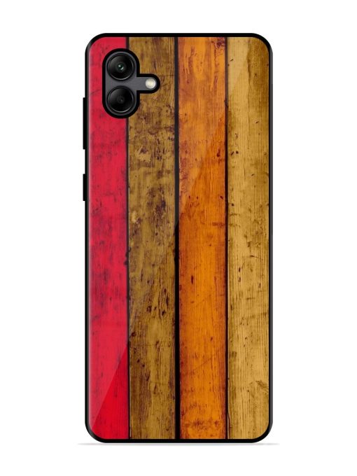 Colorful Woodgrain Glossy Soft Edge Case for Samsung Galaxy A04 Chachhi