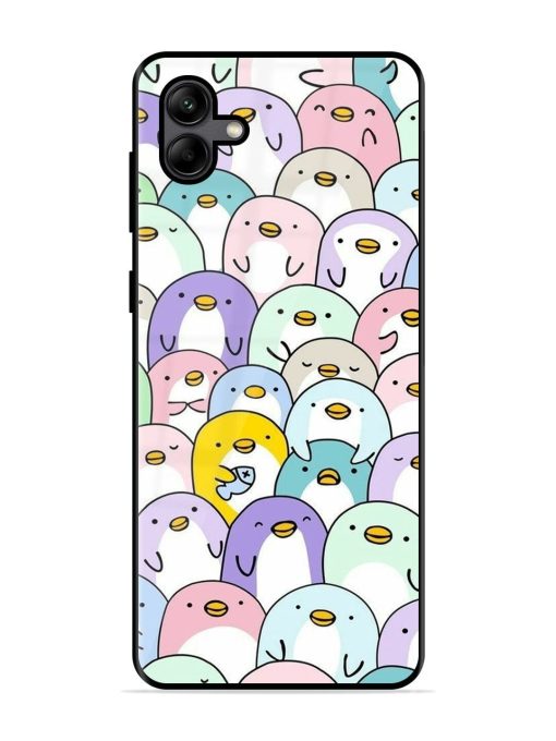 Penguin Party Glossy Soft Edge Case for Samsung Galaxy A04 Chachhi